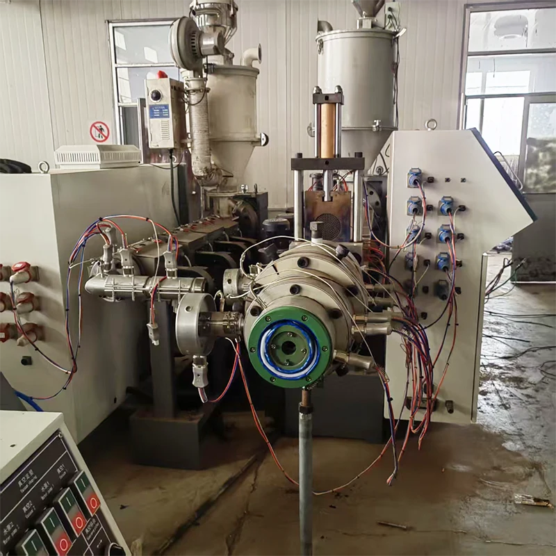JWELL HDPE de segunda mão HDPE 110mm Máquina de produção de tubo de três camadas